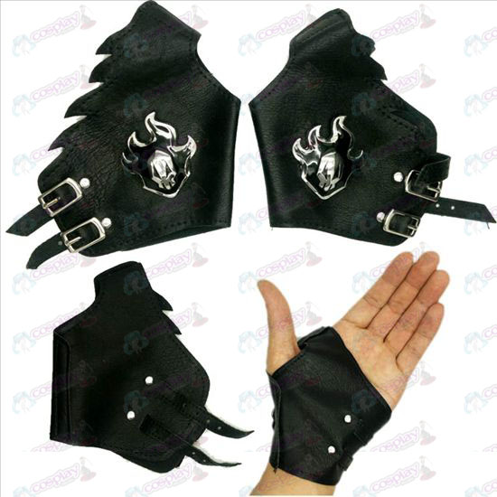 Αξεσουάρ Bleach δερμάτινα γάντια λογότυπο ασημί