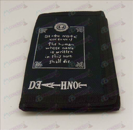 Canvas wallet (Death Note Κείμενο Αξεσουάρ 1)