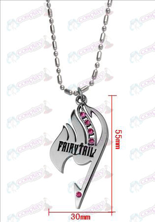 Fairy Tail με διαμαντένιο κολιέ (ροζ διαμάντι)