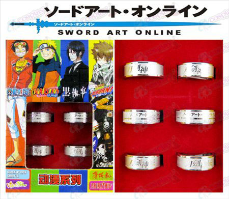 Sword Art on-line Αξεσουάρ Frosted Ring (6 / set)