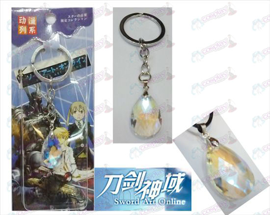 Sword Art on-line Αξεσουάρ Yui White Crystal Heart Keychain