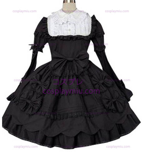 Black And White Classic Φόρεμα Cosplay Lolita