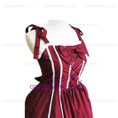 Bow Διακόσμηση πλεκτά δαντέλα Προσεγμένο Lolita φόρεμα Cosplay