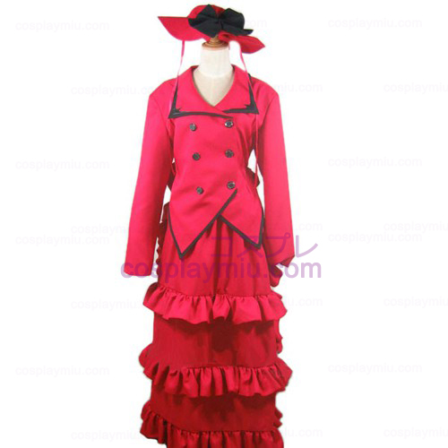 Black Butler Κυρία Red Angelina Dalles Κοστούμια Cosplay Απόκριες