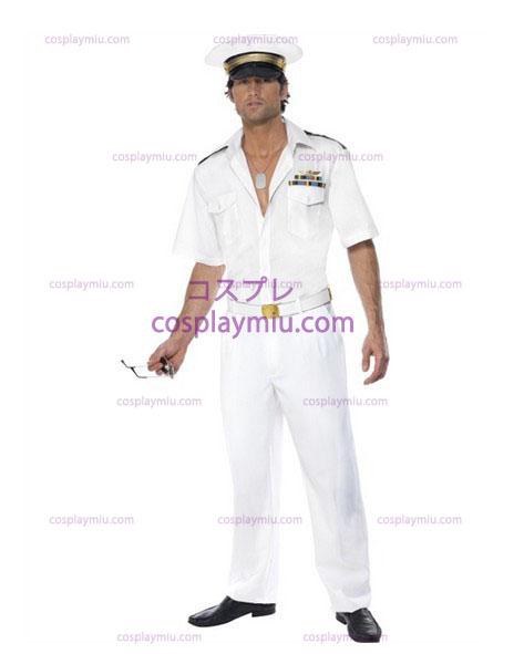 Mens Top Gun Captain Airforce Fancy Κοστούμια Dress