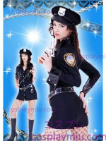 Sexy Long Sleeve Lady Αστυνομία Κλεισμένοι Κοστούμια