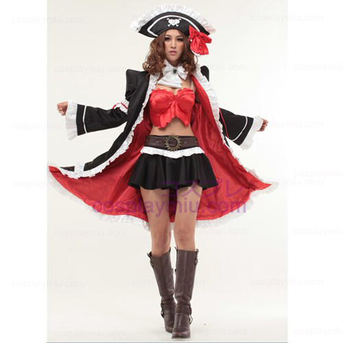 Red Lily Anna Cosplay Anime Απόκριες Pirate Καμαριέρας Κοστούμια