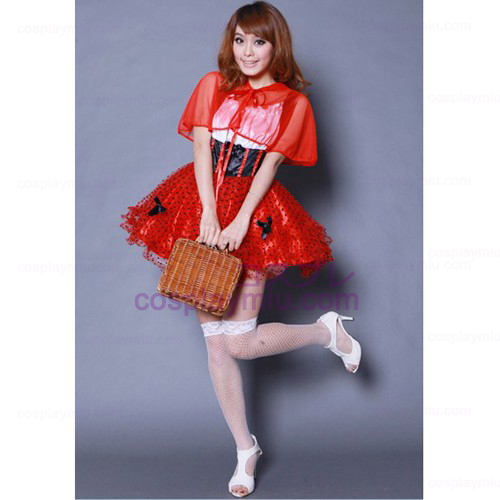 Red Pompon Κοστούμια Maid Veil φούστα