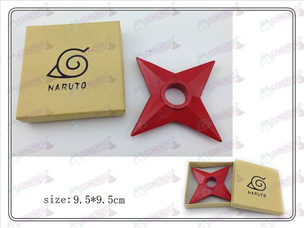 Naruto Shuriken κλασικό εγκλωβιστούμε (κόκκινο) πλαστικό