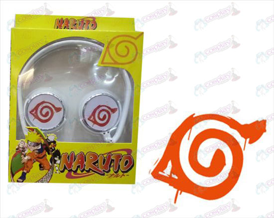 Πτυσσόμενα ακουστικά στερεοφωνικά ακουστικά - Naruto Konoha σήμα
