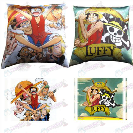 # 96 έγχρωμες μαξιλάρι πλατεία (Luffy)