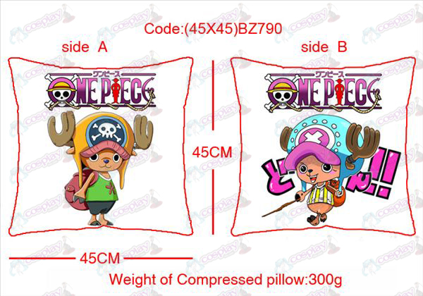 (45X45) BZ790-One Piece Anime Αξεσουάρ όψης τετράγωνο μαξιλάρι