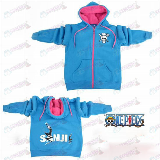 One Piece Αξεσουάρ Sunkist logo φερμουάρ hoodie μπλε πουλόβερ