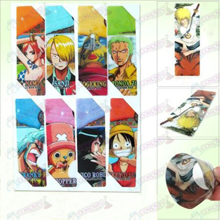 SQ011-One Piece Αξεσουάρ anime μεγάλο Bookmarks (5 έκδοση της τιμής)