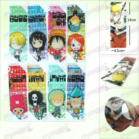 SQ009-One Piece Αξεσουάρ anime μεγάλο Bookmarks (5 έκδοση της τιμής)