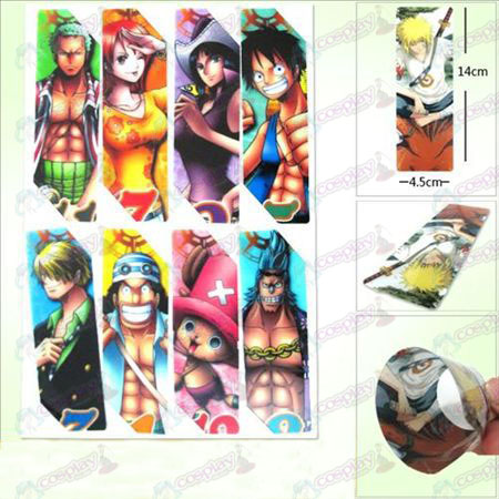 SQ010-One Piece Αξεσουάρ anime μεγάλο Bookmarks (5 έκδοση της τιμής)