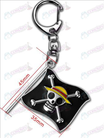 Ένα Αξεσουάρ-Luffy Piece Pirate Σημαία Keychain