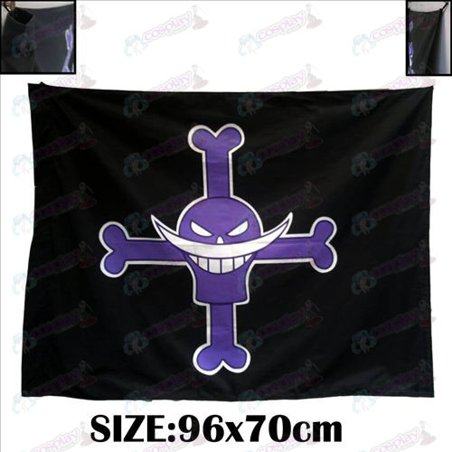 One Piece Αξεσουάρ White Huzi Hai Πειρατές Pirate Σημαία Edition Αναμνηστική