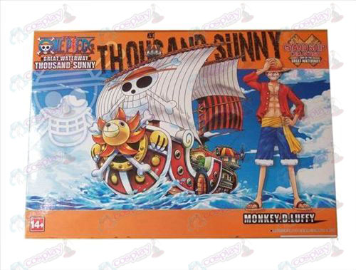 One Piece εξαρτήματα1 πλοία έχουν συναρμολογημένο μοντέλο (Sun Boat)