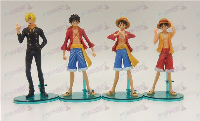 4 μοντέλα γνήσια One Piece κούκλα βάση Αξεσουάρ (14 εκατοστά)