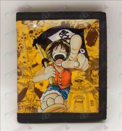 PVCOne Piece Αξεσουάρ Luffy πορτοφόλι (πειρατής σημαία)
