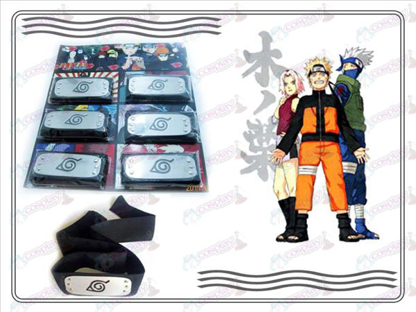 Naruto Konoha 6 Xiao Οργανισμός τοποθετηθεί μαύρο headband