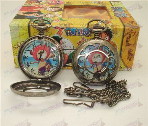 One Piece Chopper Αξεσουάρ κοίλο ρολόι τσέπης + κάρτες