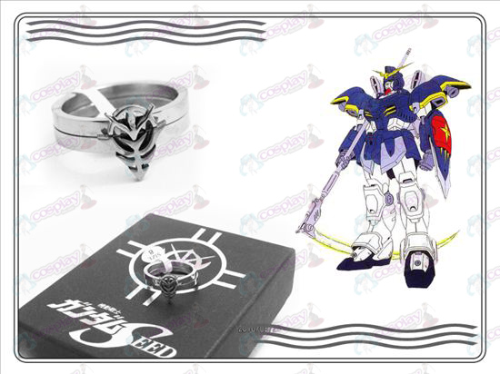 Gundam Αξεσουάρ logo δακτύλιους από ανοξείδωτο χάλυβα ζευγάρι