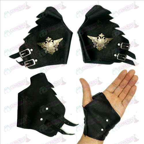 Black Butler Αξεσουάρ δερμάτινα γάντια logo copperplate