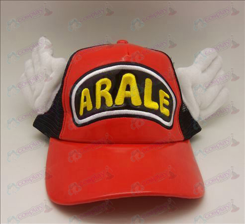 D Ala Lei καπέλο (κόκκινο - μαύρο)