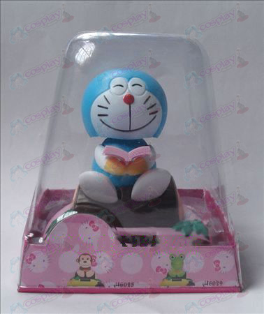 Καθίστε ξύλο Doraemon Solar Αξεσουάρ Bobblehead (ύψος κουτιού 15 cm)