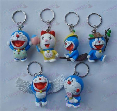 6 Doraemon κούκλα keychain