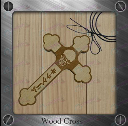 Death Note Αξεσουάρ-Kito σημαία ξύλινο σταυρό κολιέ