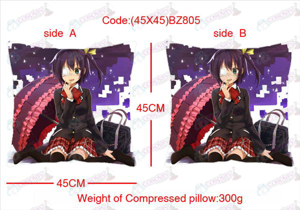 (45X45) BZ805-σε δύο όψεων της νόσου αγάπη και anime τετράγωνο μαξιλάρι