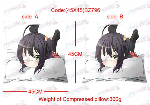 (45X45) BZ796-σε δύο όψεων της νόσου αγάπη και anime τετράγωνο μαξιλάρι