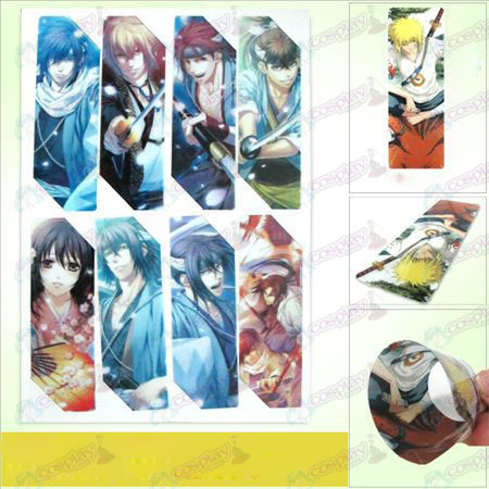 SQ003-Hakuouki Αξεσουάρ anime Bookmarks μεγάλη (5 έκδοση της τιμής)