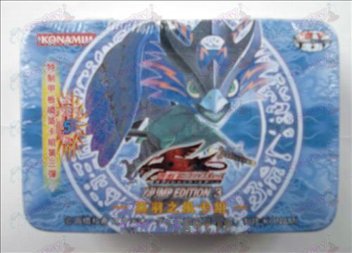 Γνήσια Tin Yu-Gi-Oh! Αξεσουάρ Card (μαύρο άνεμο φτερό ομίλου καρτών)