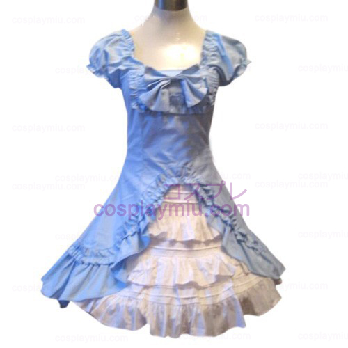 Classic Δίκλινο Ποδόγυρους μπλε στολή Lolita Cosplay