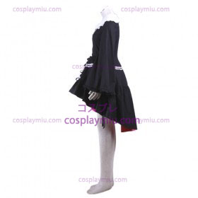 Haruhi Suzumiya Nagato Yuki Μαύρο Maid Cosplay Lolita κοστούμι Cosplay