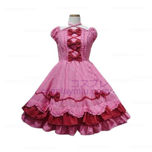 Peach Bow Princess Φόρεμα Lolita Κοστούμια Cosplay