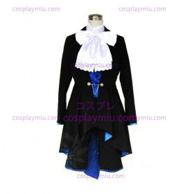 Kuroshitsuji Ciel Phantomhive Black & μπλε κοστούμι Cosplay Lolita