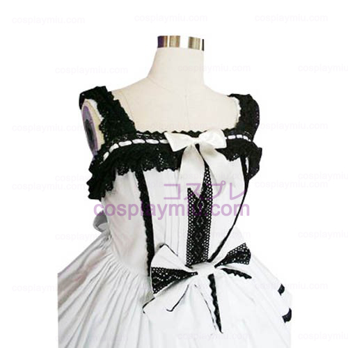 Δαντέλα στολισμένη Gothic Lolita φόρεμα Cosplay