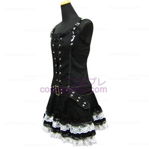 Cool μαύρο φόρεμα Punk Lolita Cosplay