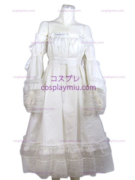 λευκό φθηνά cosplay κοστούμι Lolita