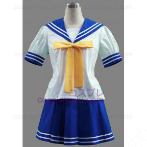Lucky Star Sakura School Girl Summer School Ενιαίος Κοστούμια Cosplay