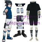 Naruto Sasuke Uchiha Cosplay Κοστούμια - μαύρη κάπα