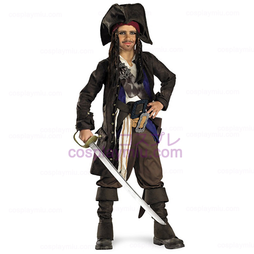 Οι Πειρατές της Καραϊβικής - Captain Jack Sparrow Prestige παιδί κοστούμι