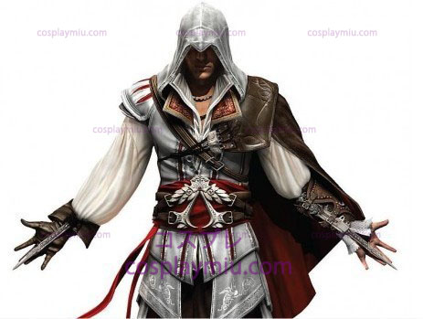 Creed Assassin ΙΙ Ezio Cosplay White Edition
