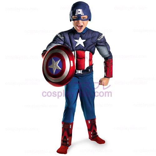 Οι Εκδικητές Captain America Classic θωρακικό μυ παιδί κοστούμι