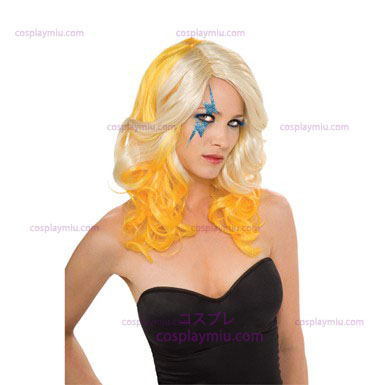 Lady Gaga Blonde Και Yellow Wig